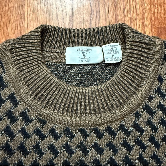 Valentino Uomo worsted wool crewneck vintage sweater size M - Picture 4 of 16